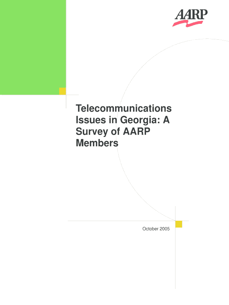 Telecommunications Issues in Georgia: A Survey of AARP Members - assets aarp Preview on Page 1