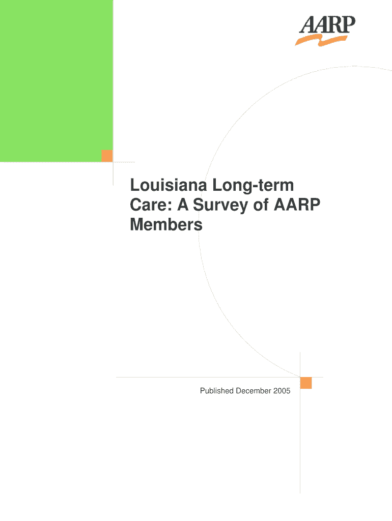 Louisiana Long-term Care: A Survey of AARP Members - assets aarp Preview on Page 1