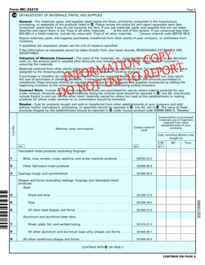 US Census Form MC-33210
