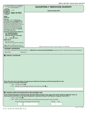 Annual &amp; Quarterly Services Technical ... - Census Bureau