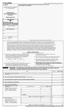US Census Bureau Form F-25