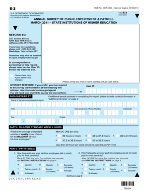 US Census Bureau Form E-2