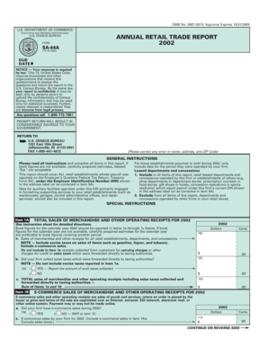 US Census Bureau Annual Retail Trade Report