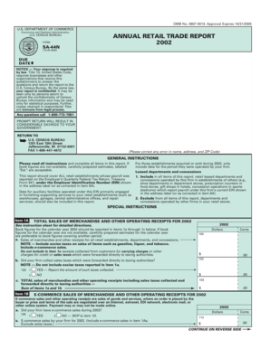 US Census Bureau Annual Retail Trade Report