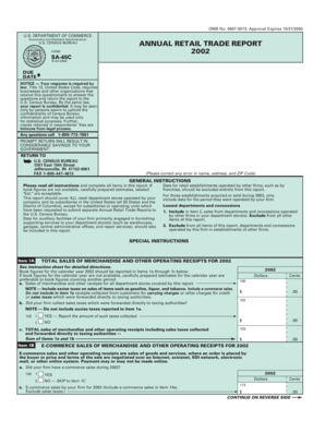 US Census Bureau Annual Retail Trade Report