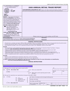 US Census Bureau Annual Retail Trade Report