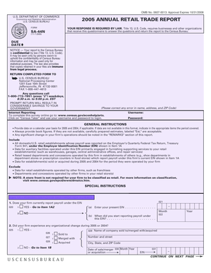 US Census Bureau Annual Retail Trade Report