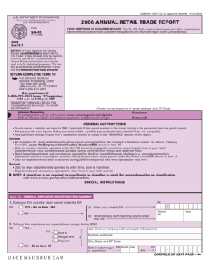 US Census Bureau 2006 Annual Retail Trade Report