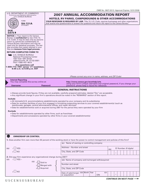 US Annual Accommodation Report