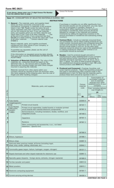 US Census Form MC-3621