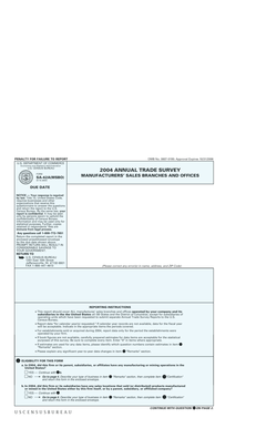 US Census Bureau Form SA-42A(MSBO)