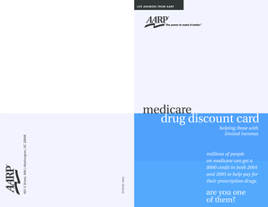 Medicare Drug Discount Card Application