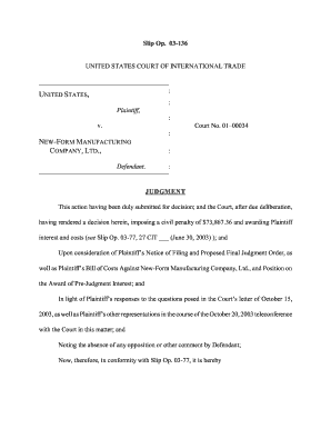 03-136 UNITED STATES COURT OF INTERNATIONAL TRADE : UNITED STATES, : Plaintiff, : v - cit uscourts