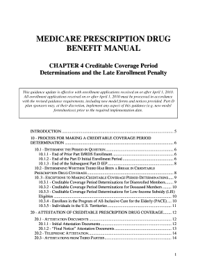 medicare prescription drug benefit manual chapter 4