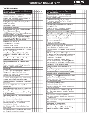 Publication Request Form