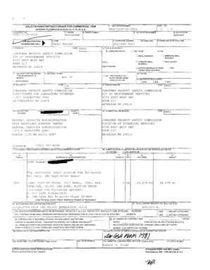 US Federal Commercial Item Solicitation Contract Order