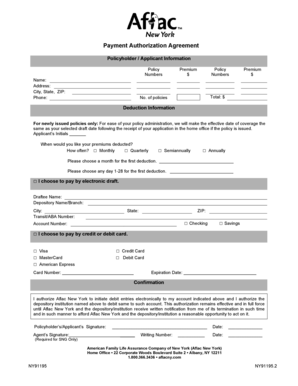 Payment Authorization Agreement