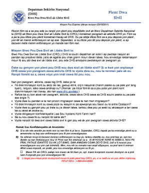 Civil Rights and Liberties Complaint Form