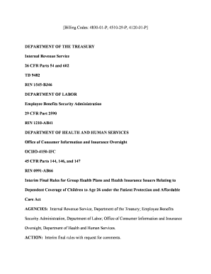 Interim Final Rules for Dependent Coverage