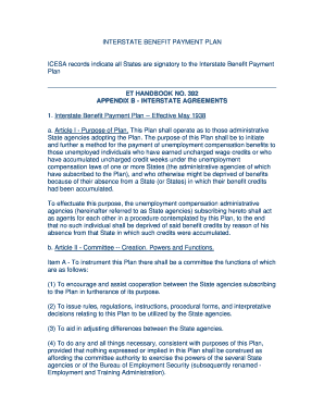 Interstate Benefit Payment Plan