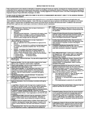 Federal Assistance Application Form SF-424