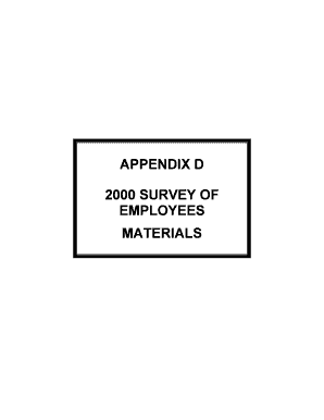 2000 Survey of Employees Screener