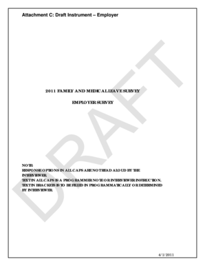 2011 FMLA Employer Survey