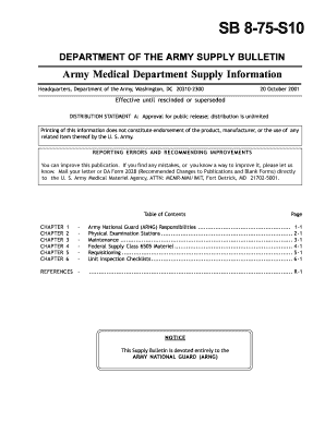 Da form 3161 - sb 8 75 11