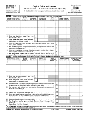 1998 Form 1040 (Schedule D). Capital Gains and Losses - irs