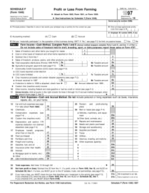 Fillable Online irs 1997 farming form schedule f Fax Email Print ...
