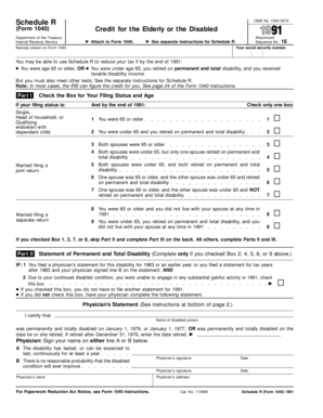 Schedule R Form 1040