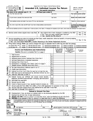 IRS Form 1040X