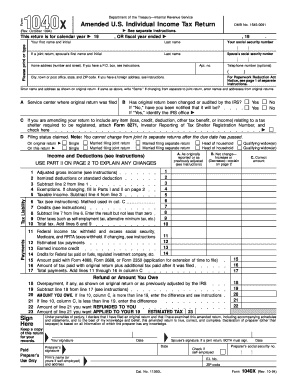 IRS Form 1040X