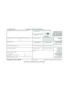 Schedule K-1 Form 1065-B