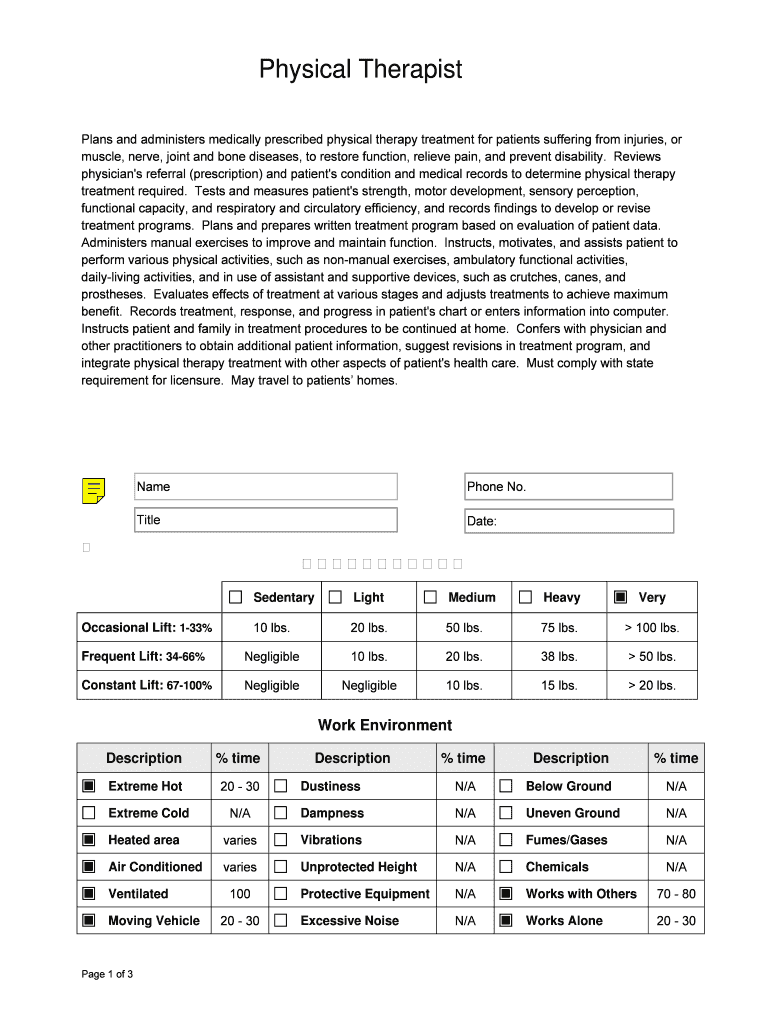 Plans and administers medically prescribed physical therapy treatment for patients suffering from in Preview on Page 1