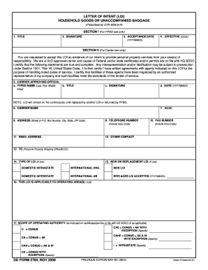 blank loi form