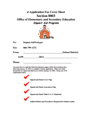 Section 8003 Fax Cover Sheet (PDF) - ed