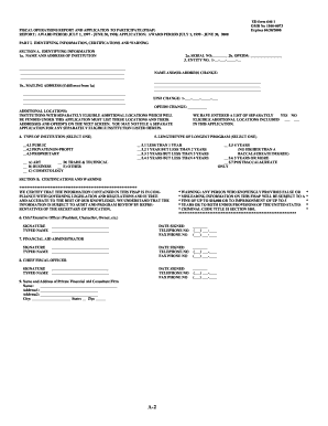 ED Form 646-1 Fiscal Operations Report