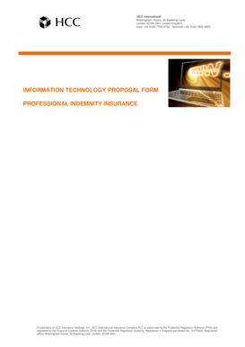 Information Technology Proposal Form