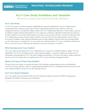 ALLY case studies guidelines and template - EERE - www1 eere energy