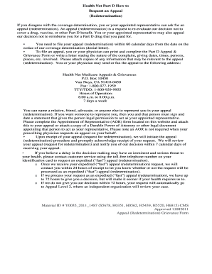 Health Net Part D Appeal & Grievance Form