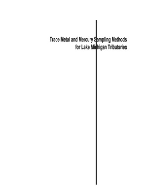 Trace Metal and Mercury Sampling Methods for Lake Michigan ... - epa