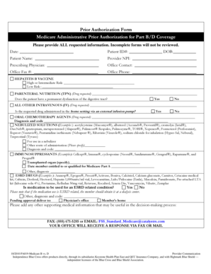 Medicare Prior Authorization Form
