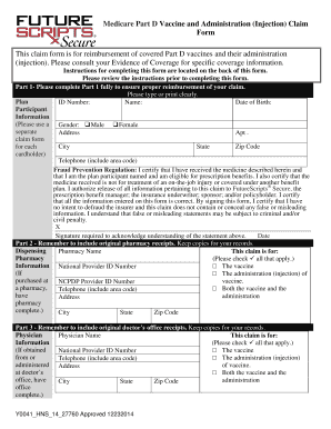Medicare Part D Vaccine Claim Form