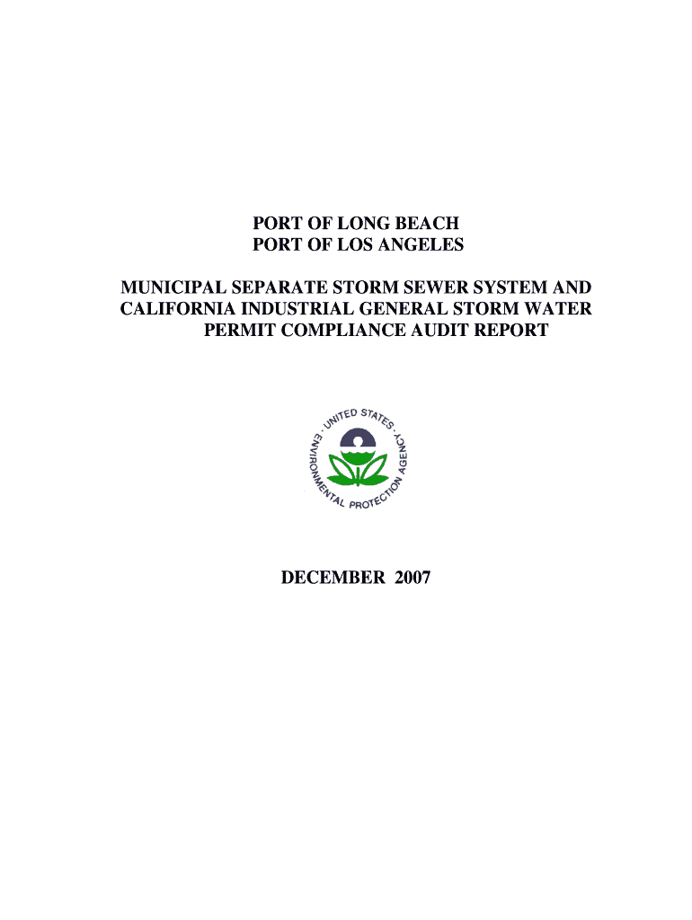 Fillable Online Epa Ports Of Long Beach And Los Angeles US