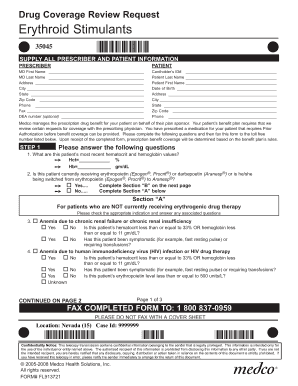 Drug Coverage Review Request Form