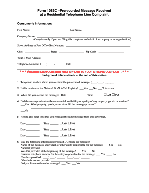 form 1088c