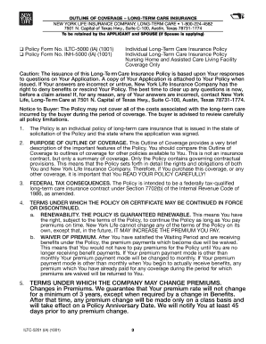 Iowa Long-Term Care Insurance Application