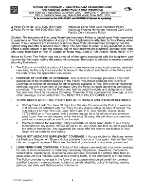 Long-Term Care Insurance Application