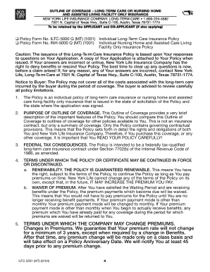 Montana Long-Term Care Insurance Application